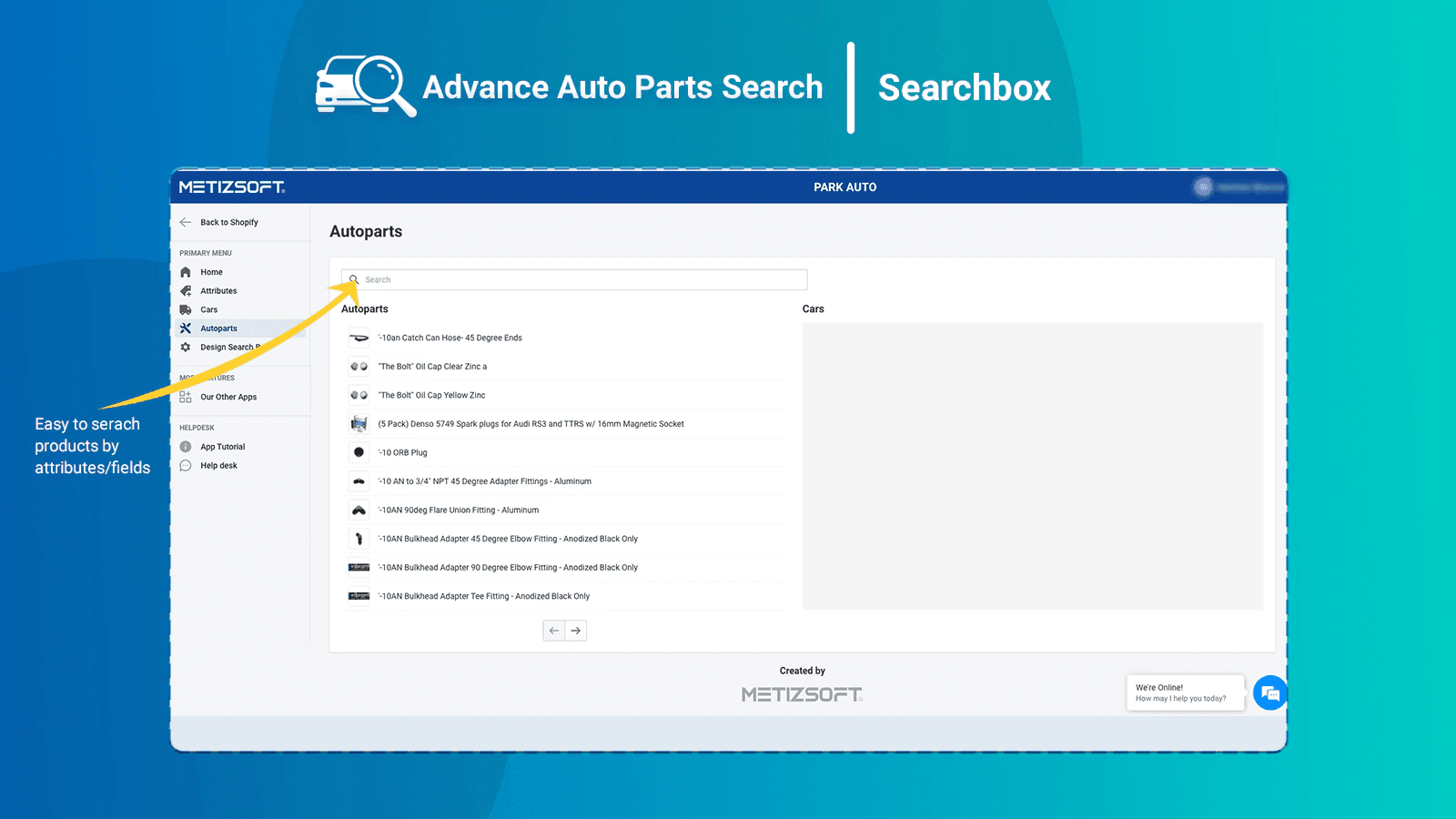 Demo store homepage with fitment search in header